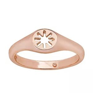 LC Lauren Conrad | Cutout Daisy Ring Nickel-Free Rose Gold Tone Metal Size 7 NWT
